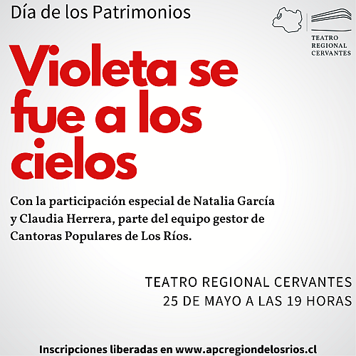 Largometraje: Violeta se fue a los cielos en el Teatro Regional Cervantes