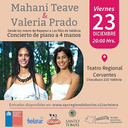 Mahani Teave y Valeria Prado: “Desde los mares de Rapanui a los Ríos de Valdivia”