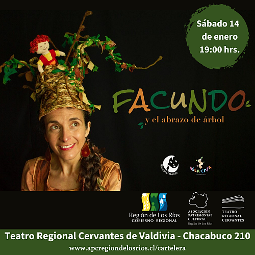 [EVENTO SUSPENDIDO] “Facundo y el abrazo de árbol” en el Teatro Regional Cervantes de Valdivia