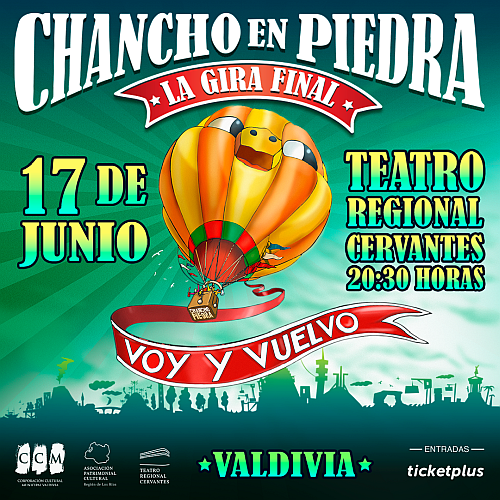 “Chancho en Piedra” en el Teatro Regional Cervantes de Valdivia