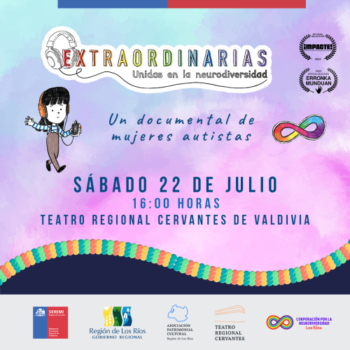 Documental “Extraordinarias” en el Teatro Regional Cervantes de Valdivia