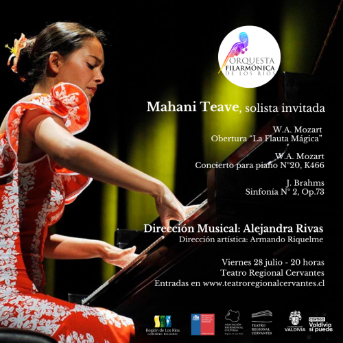 Filarmónica de Los Ríos presenta a Mahani Teave en concierto