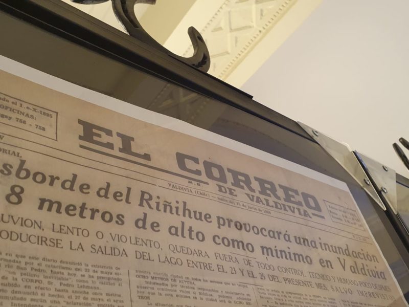 Muestra sobre el Riñihuazo llega al “Cervantes” a través de la mirada del Correo de Valdivia