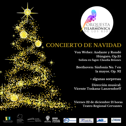 Concierto de Navidad de la Orquesta Filarmónica de Los Ríos en el Teatro Regional Cervantes