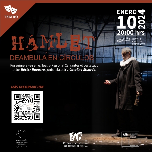 “Hamlet deambula en círculos” en el Teatro Regional Cervantes de Valdivia