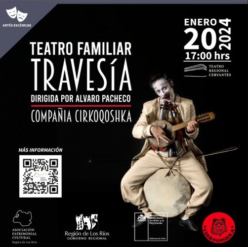 Cirkoqoshka presenta “Travesía” en el Teatro Regional Cervantes de Valdivia