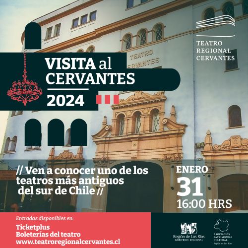 Miércoles 31 de enero: Visita guiada en Teatro Regional Cervantes
