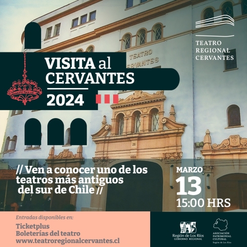 13 de marzo: Visita guiada al Teatro Regional Cervantes