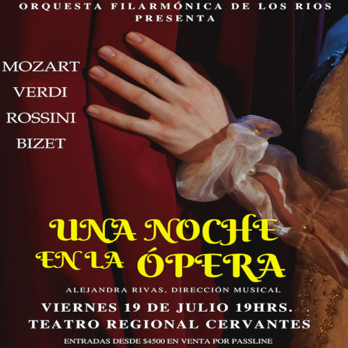 Orquesta Filarmónica de Los Ríos: Una noche en la Ópera en el Teatro Regional Cervantes de Valdivia